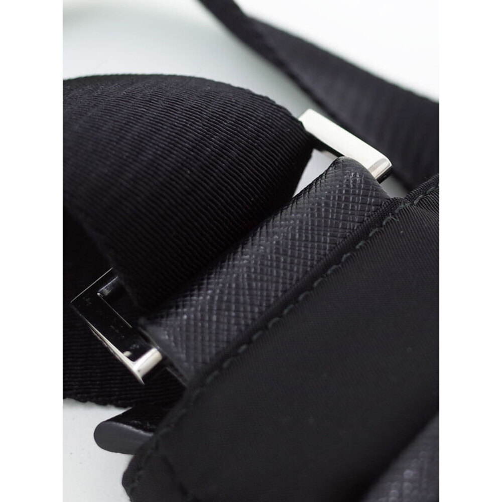 Prada Tessuto Crossbody messenger bag saffiano Leather Nero Black - Picture 8 of 9